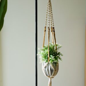 beads planter - brown