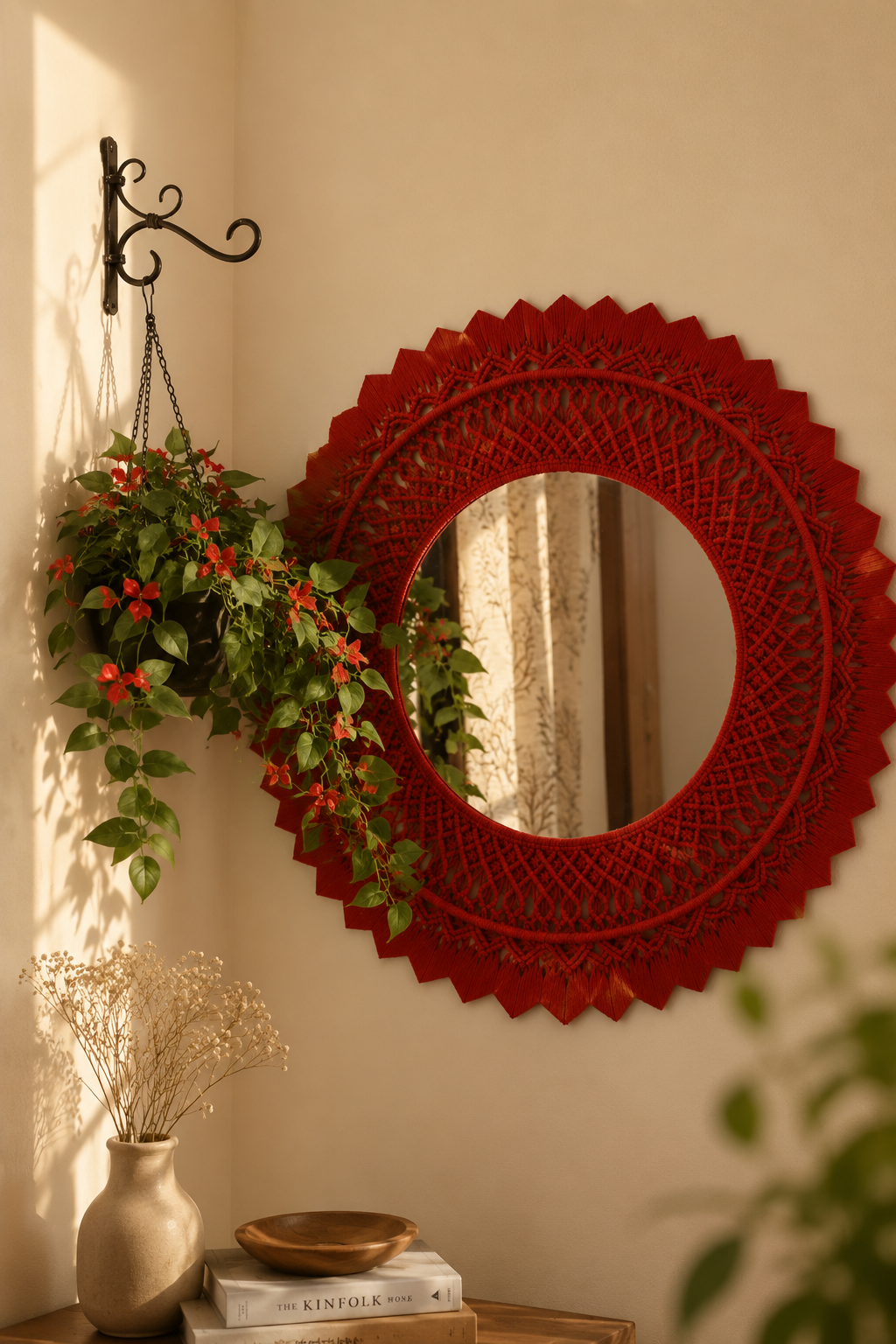 Red layered mirror (16 inches) (Copy) - Image 4