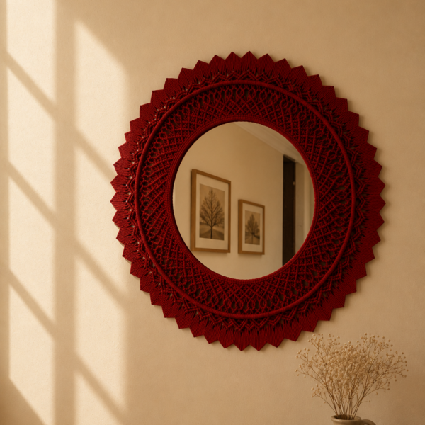 Red layered mirror (16 inches)