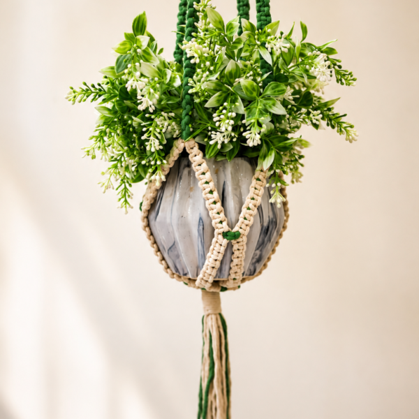 beads planter (olive)