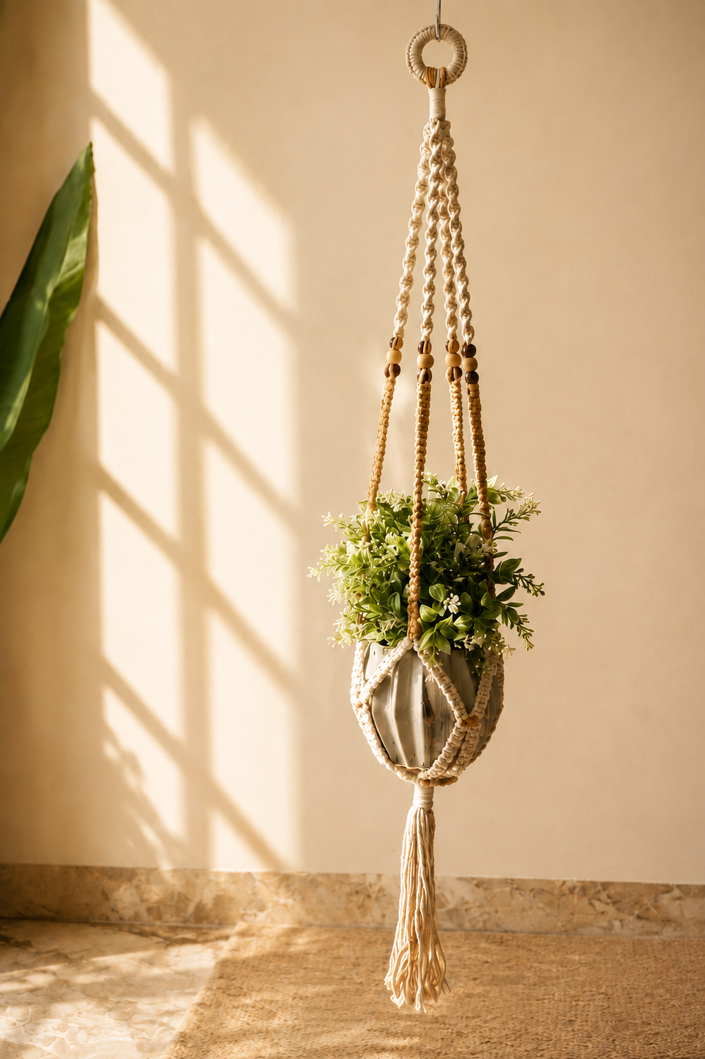 beads planter (brown)