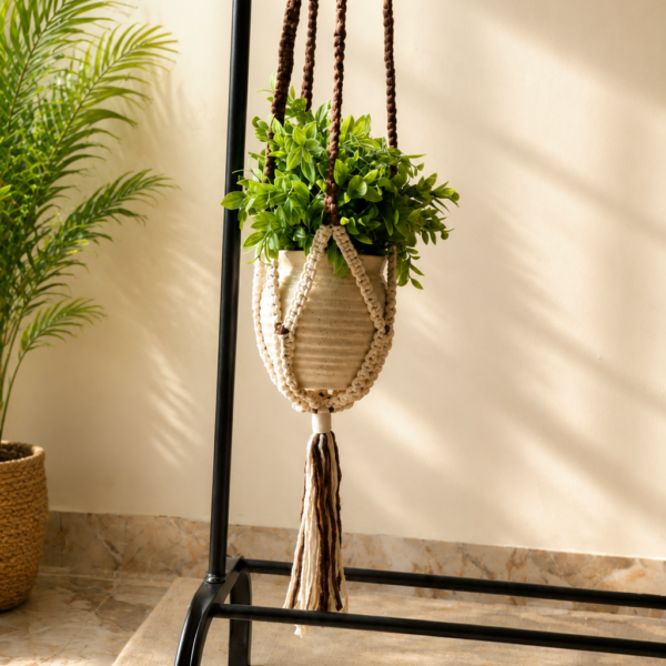 beads planter dark Brown