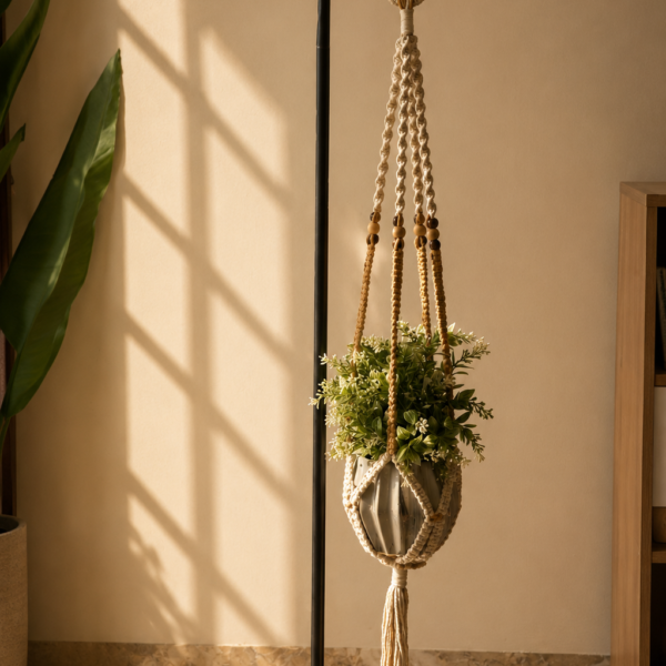 beads planter (brown)